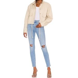 {Lovers + Friends} "Ricky Low Rise Skinny in Harper" Slim Stretch Denim Jeans